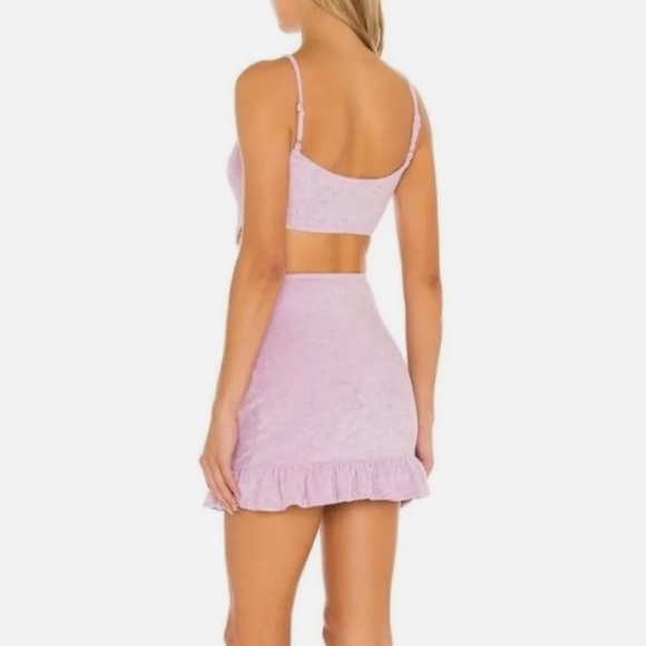 Majorelle lavender Terry cutout dress - Picture 2 of 6